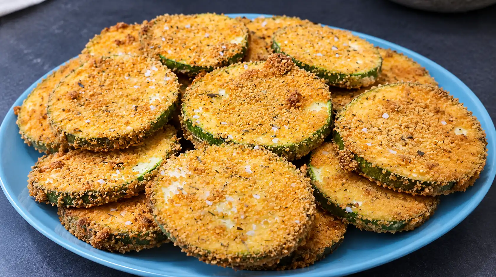 Кабачки в хрустящей корочке с кунжутом