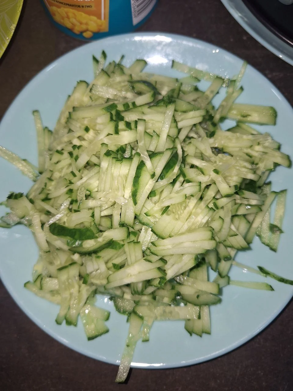 Салат с копчёной курицей и морковью по-корейски